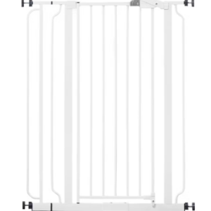 Regalo Easy Step Extra Tall White Metal Walk-Through Gate