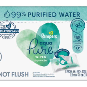 Pampers Aqua Pure Sensitive Baby Wipes with Pop-Top, 13 pk./728 ct.