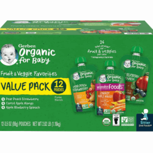 Gerber Organic 2nd Foods Baby Food Pouches, 12 pk./3.5 oz.