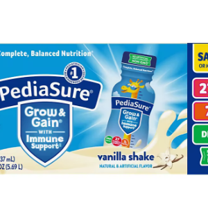 PediaSure Grow & Gain Kids' Nutritional Shake Vanilla Ready-to-Drink Bottles, 24 pk./8 fl. oz.
